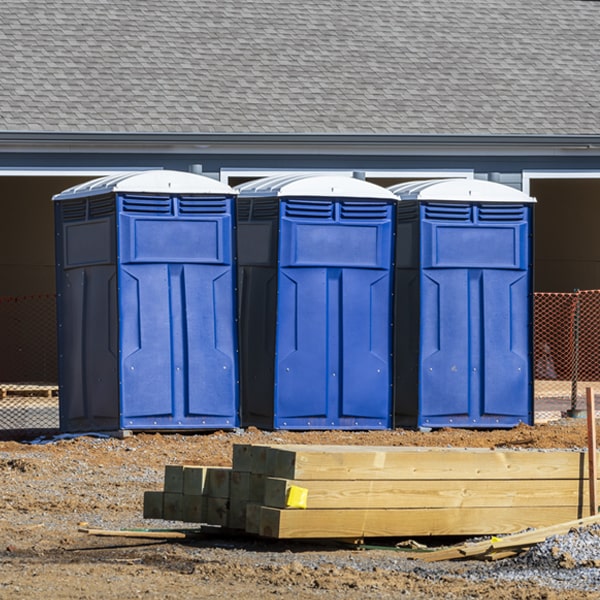 how often are the porta potties cleaned and serviced during a rental period in Doole Texas